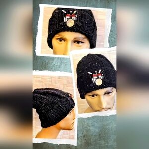 NWT Novelty Cashmere Blend Knit Beanie